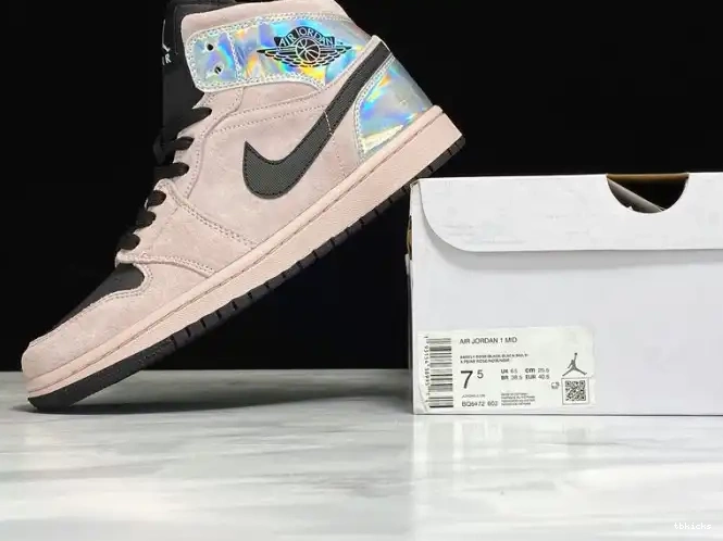 Cheap TB Mid Powder Iridescent Air (W) BQ6472-602 1 Dirty Jordan 0616